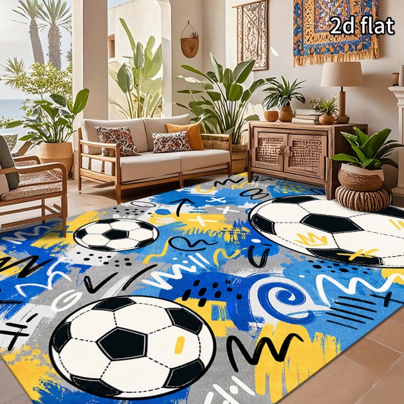 Alfombra de Fútbol con Diseño  - Outdoor Sport Background reseña y precio