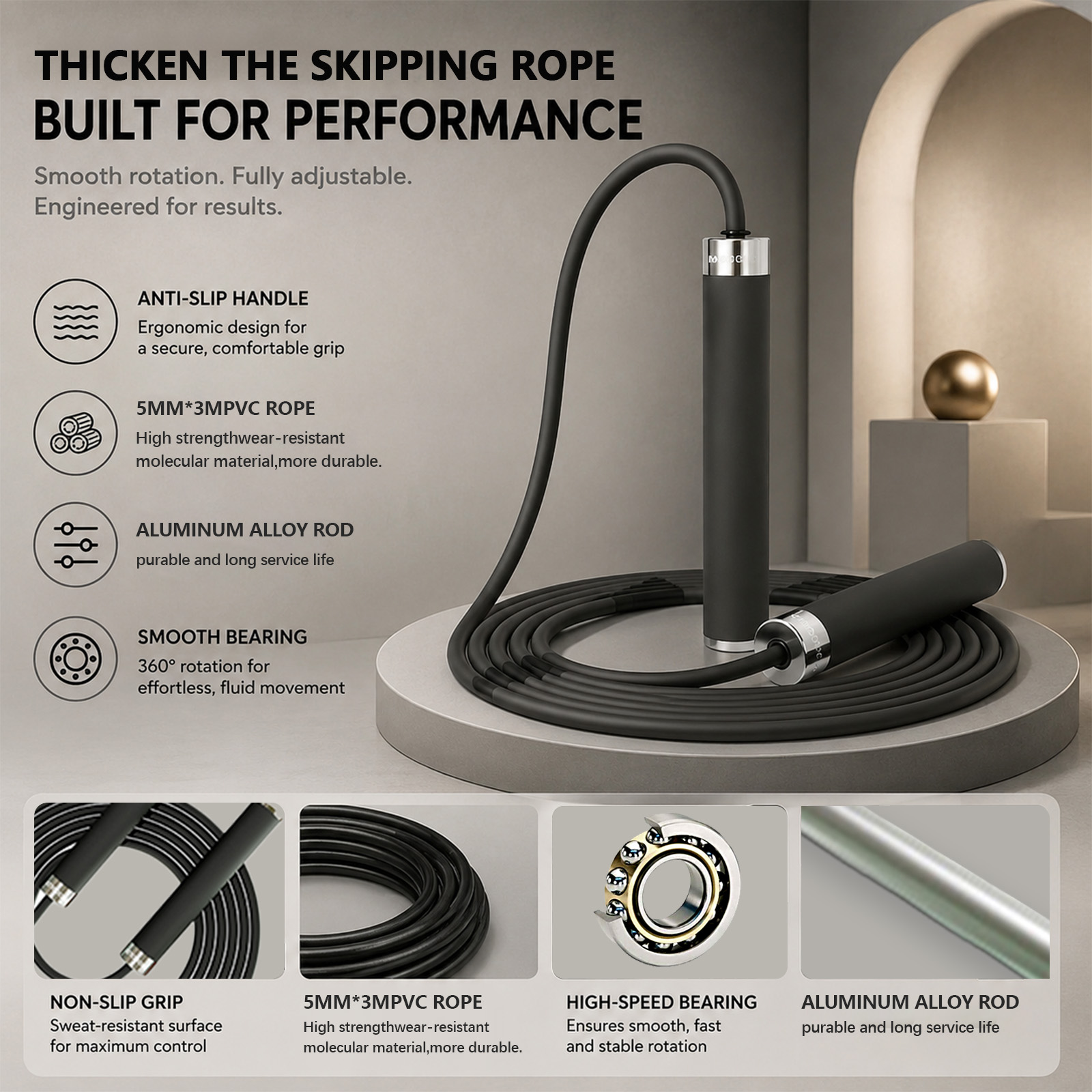 Cuerda de Saltar para Boxeo, E - Speed Skipping Rope reseña y precio