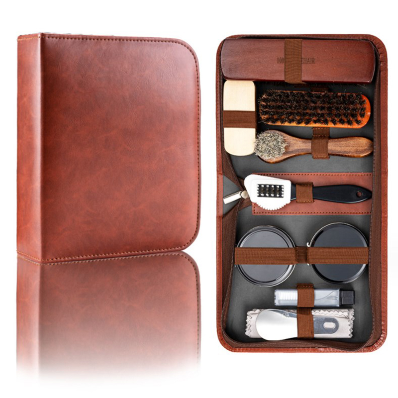 Juego de cepillos para zapatos - Grooming Kit Horse reseña y precio