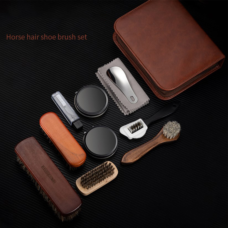 Juego de cepillos para zapatos - Grooming Kit Horse reseña y precio
